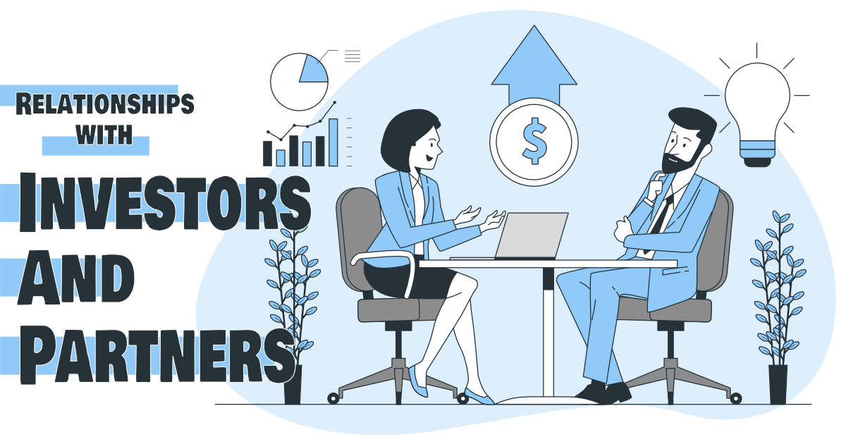Building relationships with investors and potential partners