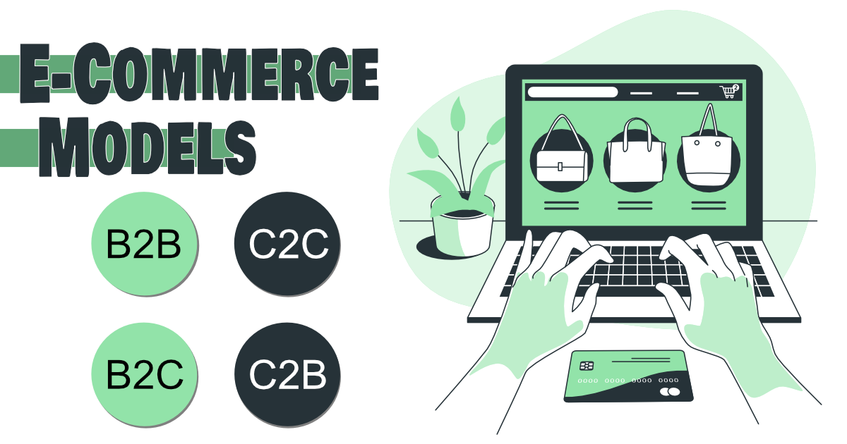 Types of E-commerce models (B2B, B2C, C2C, C2B)