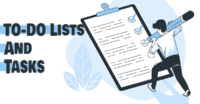 Making a to-do list and prioritizing tasks